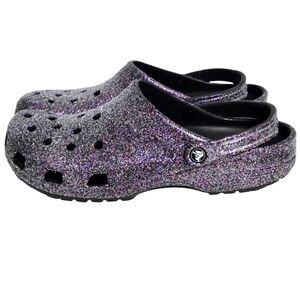 Crocs Unisex-Adult Classic Sparkly Clogs, Metallic and Glitter Shoes Clog